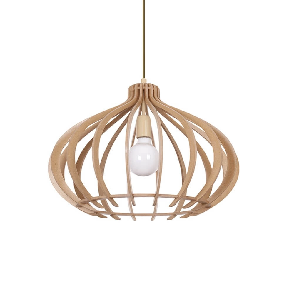 Hängelampe aus Holz Ika Ø 51cm