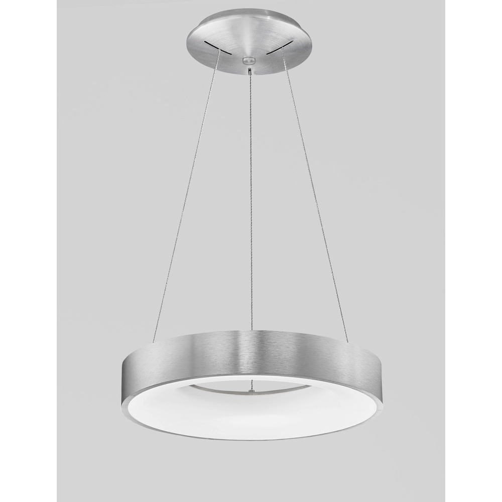 Pendelleuchte Rando Thin silbergrau Ø 38cm Lyora 5212017420183