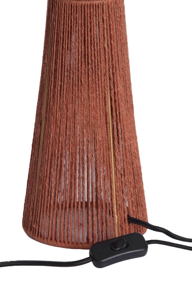 Rote Tischlampe Fugia Ø 36cm Light & Living 8717807701833