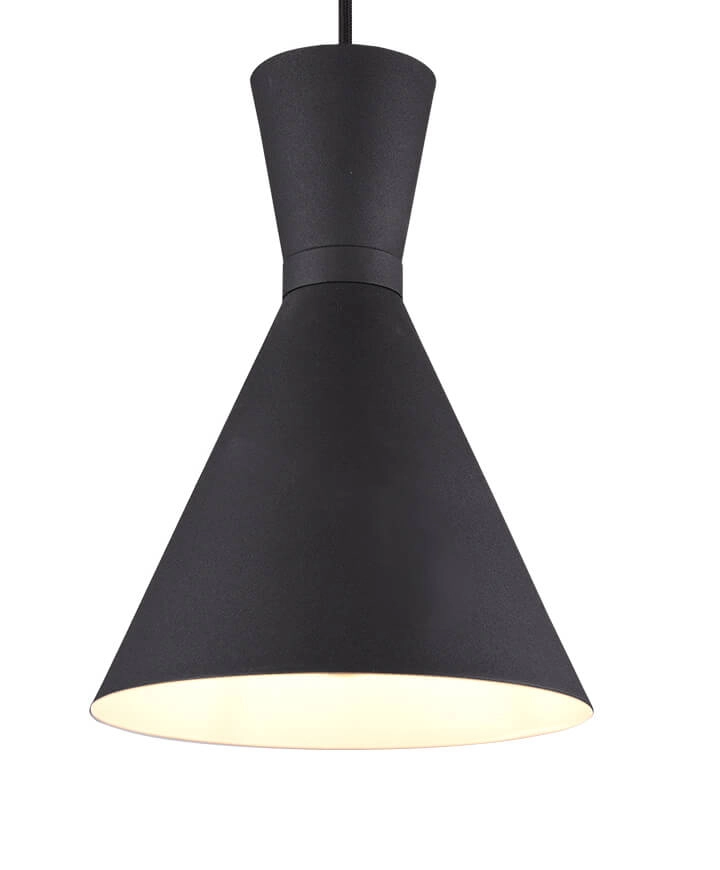 Schwarze Hängelampe Enzo Ø 20cm Trio 4017807459869