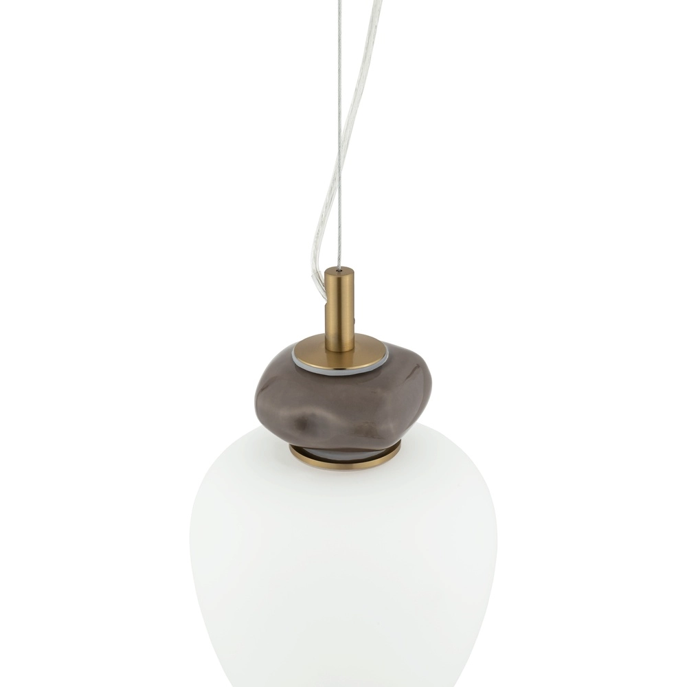 Pendellampe Ceramic Led Ø 17 cm Keramik und Glas Lyora 5903139117029