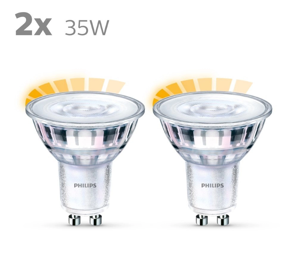 2,6W - GU10 - 2200-2700K - 230 lumen 2er-Set Philips 8718699776398