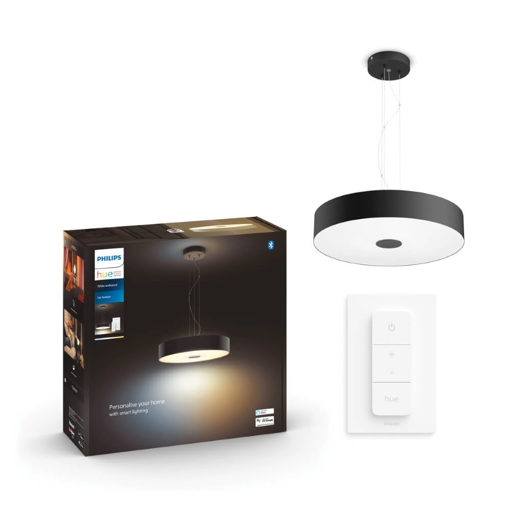 Hängelampe Hue Fair - White Ambiance Ø 44,4cm schwarz Philips 8719514341296