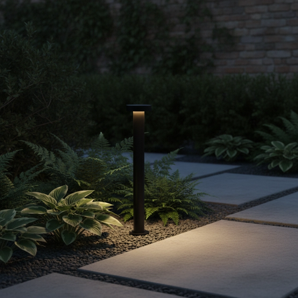 Designing-Gartenlampe Gong schwarz 60 cm – 2700.000 km