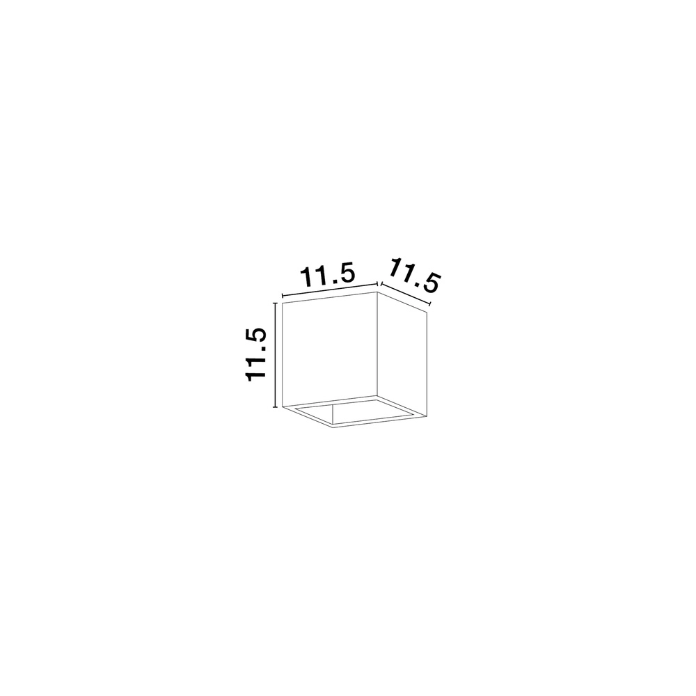 Quadratische Wandleuchte Sensia weiß 11,5cm Lyora 5212017479303