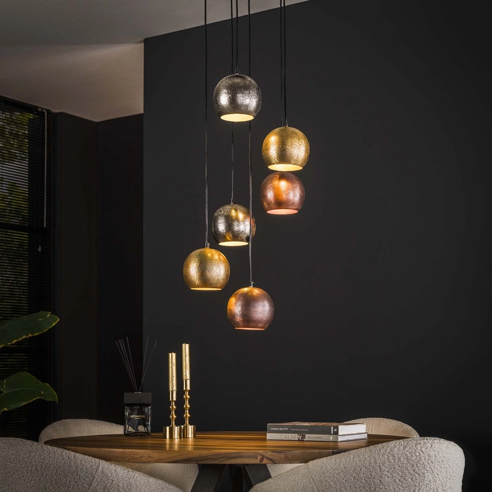 Industrie-Pendellampe Bol 6x E27 Lyora 8716803511279