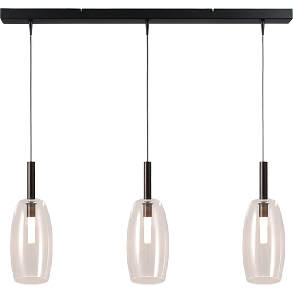 3L Pendellampe Ø 11,5 cm Lido Olive mit klarem Glas Masterlight 8718121335247