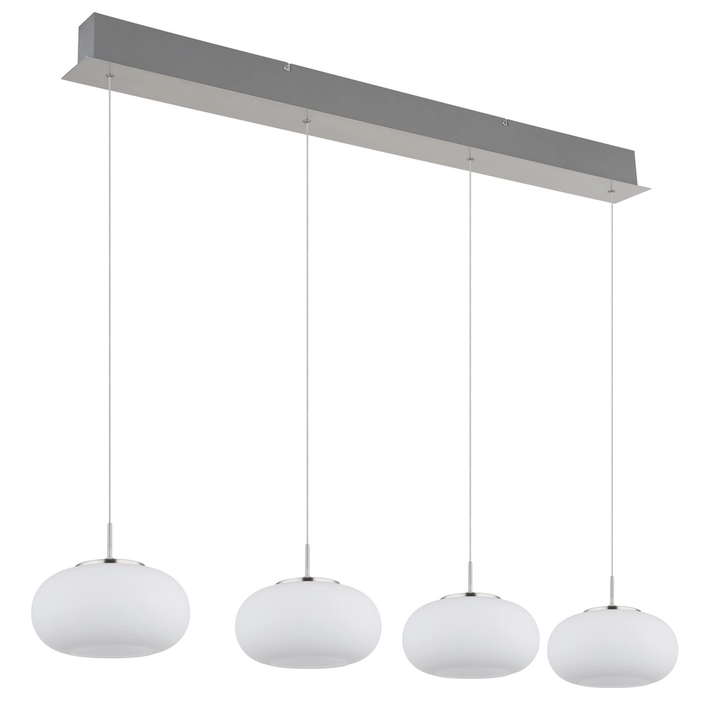 Design-Pendellampe Quintara 4-Light-Nickel Globo 9007371462322