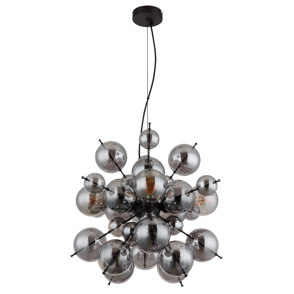 Einzigartige Pendellampe Udo Rauchglas Ø 51 cm Globo 9007371506170