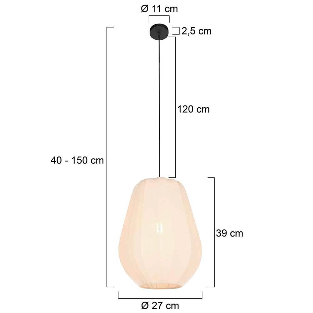 Pendelleuchte Sable creme Ø 27cm Steinhauer 8712746176438