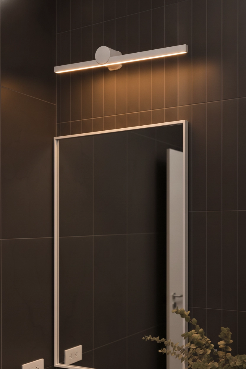Design-Wandleuchte Breggo weiß 81cm