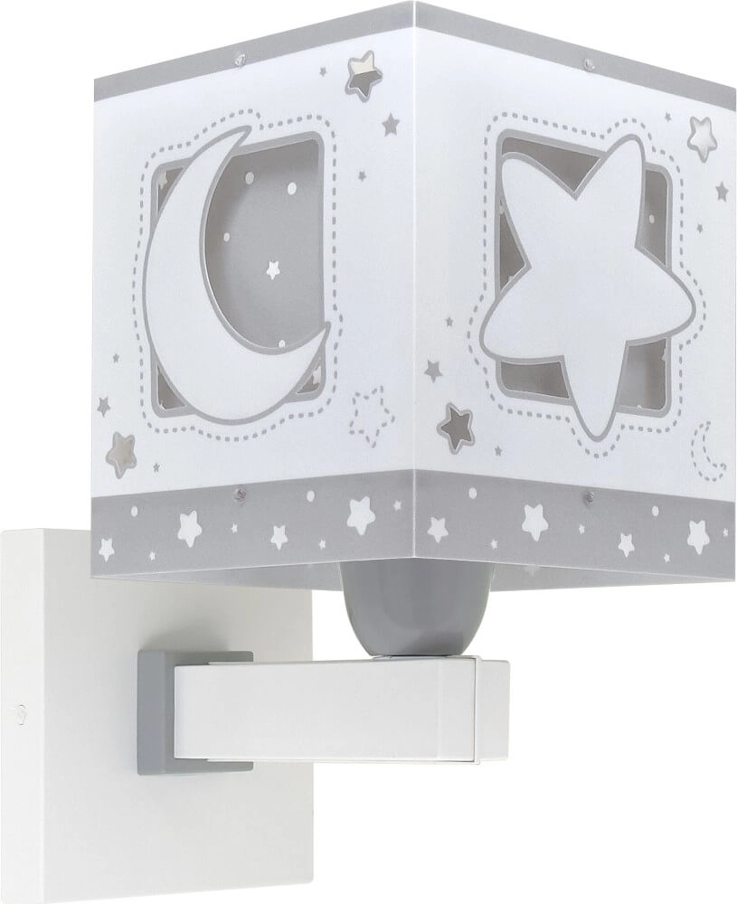 Graue Wandlampe Moonlight für Kinderzimmer Dalber 8420406632391