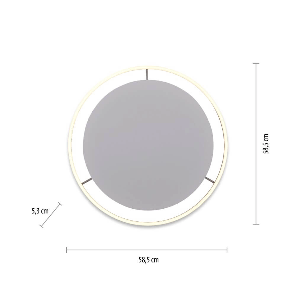 Deckenleuchte Ritus Aluminium Ø 58,5cm Just Light 4043689983475