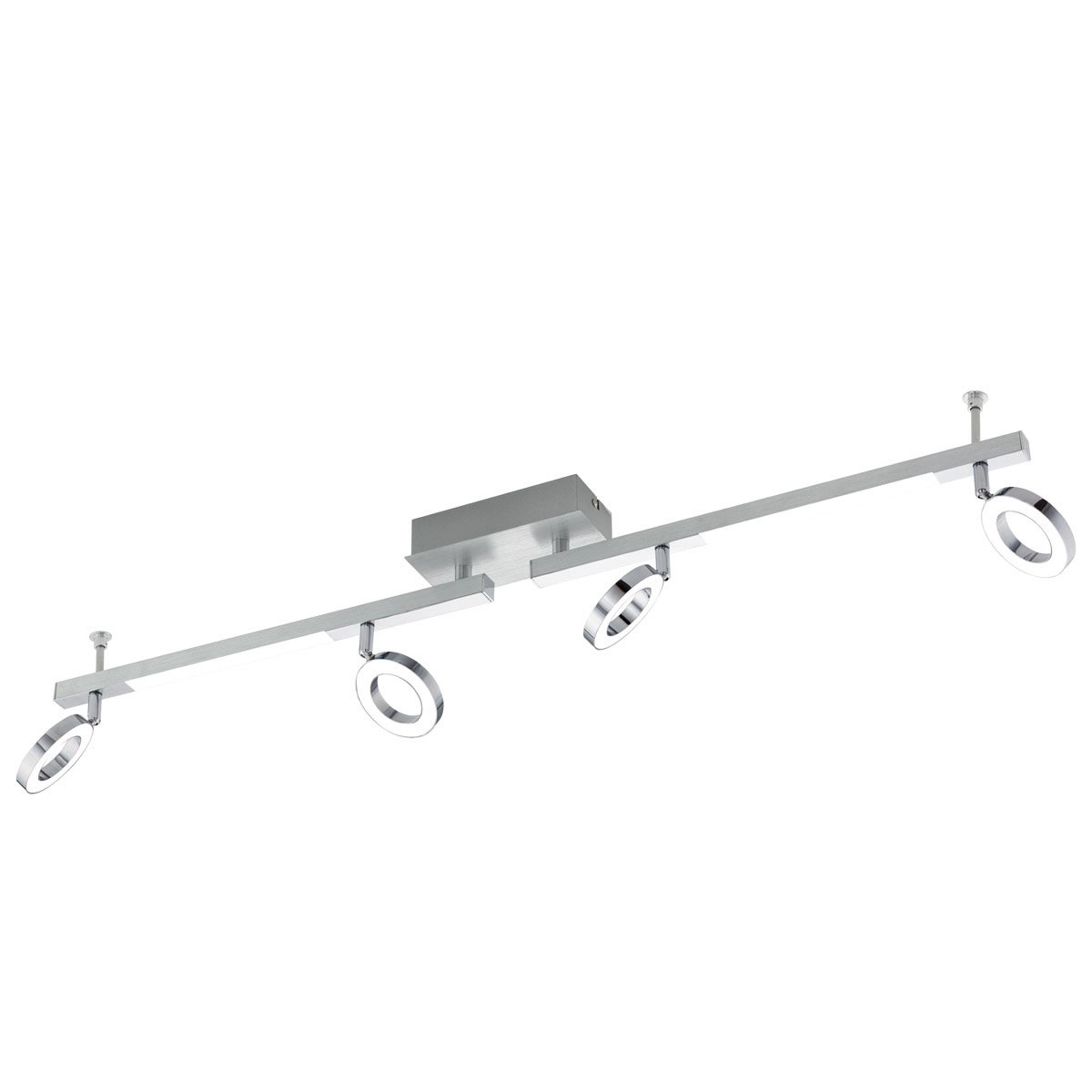 LED-Spot Cardillio 1 4-Licht-Metallgrau