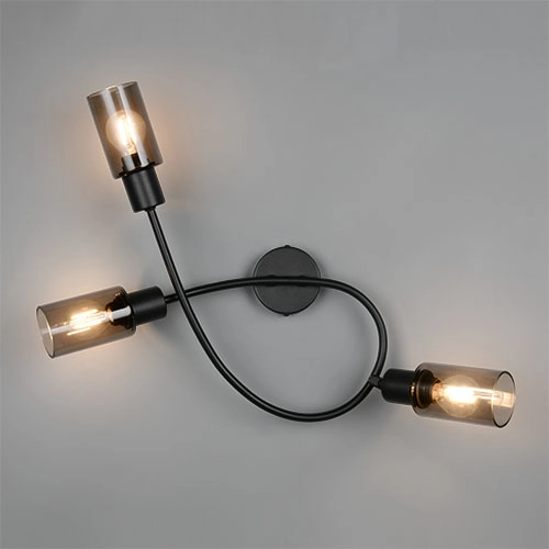 Design-Deckenlampe Mars 3-Licht Schwarz Trio 4017807670493