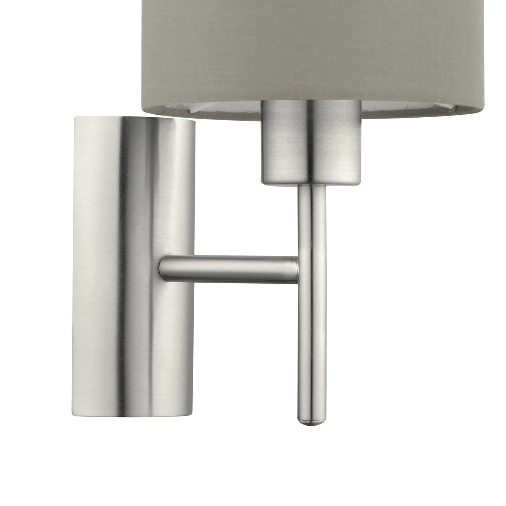 Wandlampe Pasteri mit taupe Lampenschirm Eglo 9002759949259