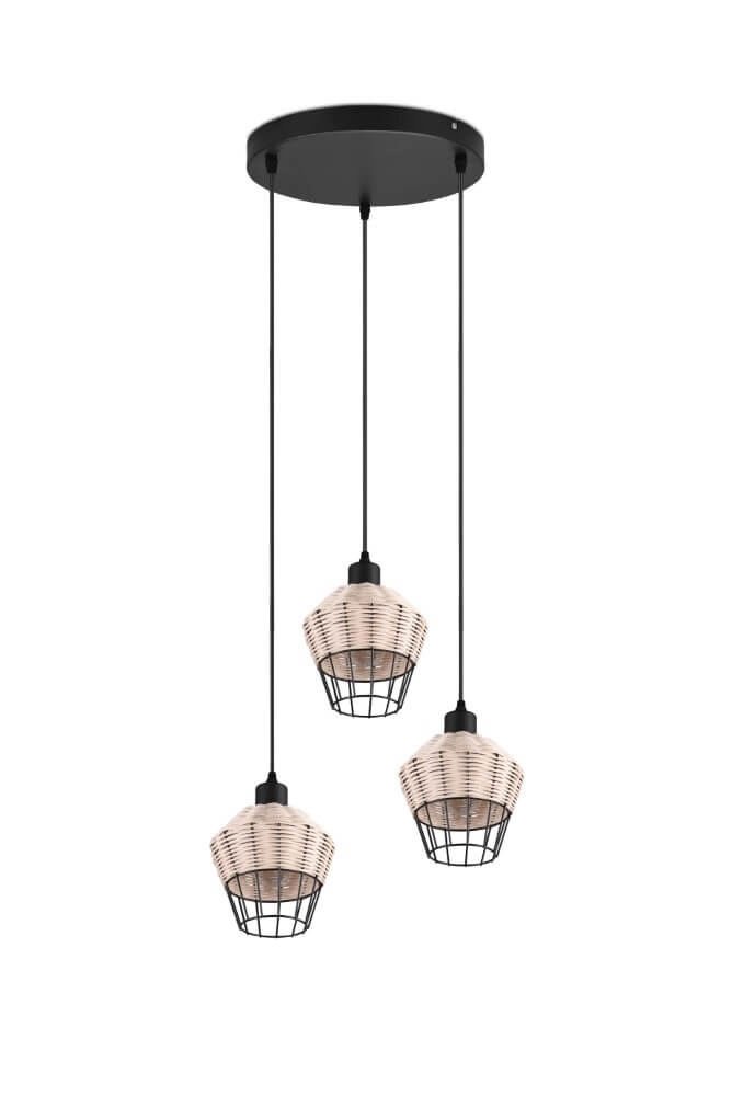Vide-Hängelampe Borka Rattan