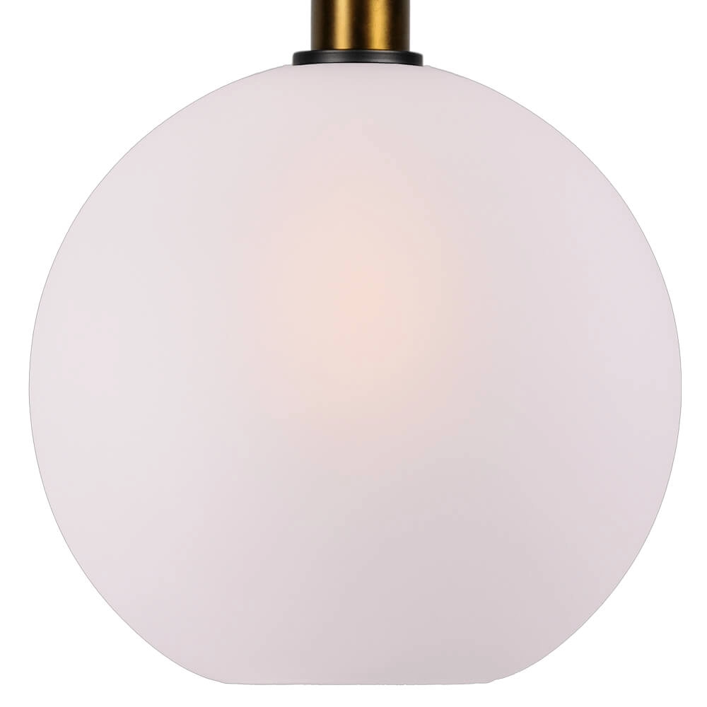 Hängelampe Ø 30cm Bella 2 Antikes Messing mit mattweißem Glas Masterlight 8718121334141