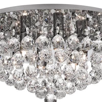 Deckenleuchte Hanna 45 cm Chrom mit Kristall Searchlight 5013874355478