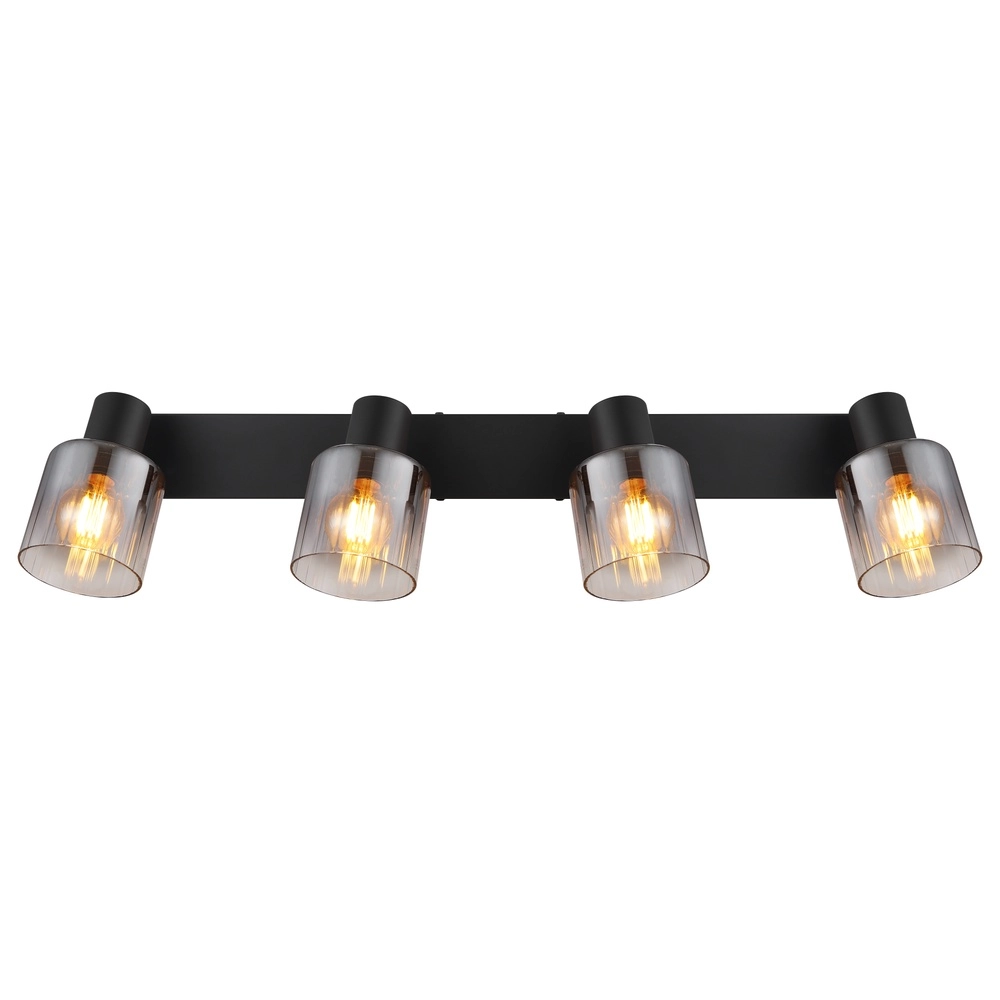 Deckenlampe Jack 4-Licht Schwarz Globo 9007371519835