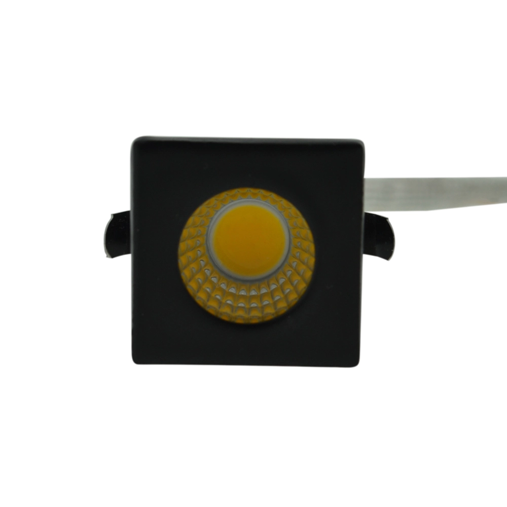 Quadratischer Einbaustrahler Forte Mini Schwarz Lyora 8716803509511