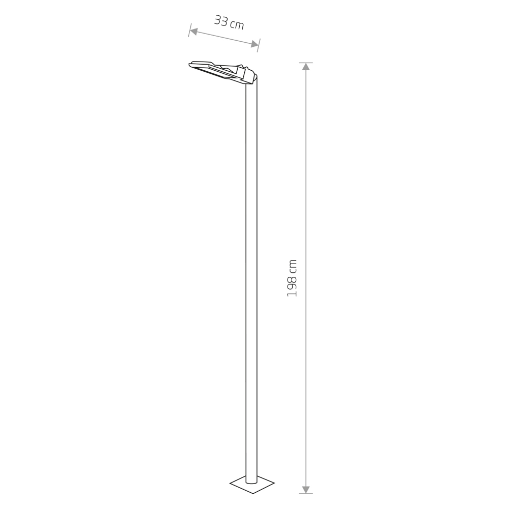 Wegbeleuchtung Pathway Led M schwarz Lyora 5903139925297