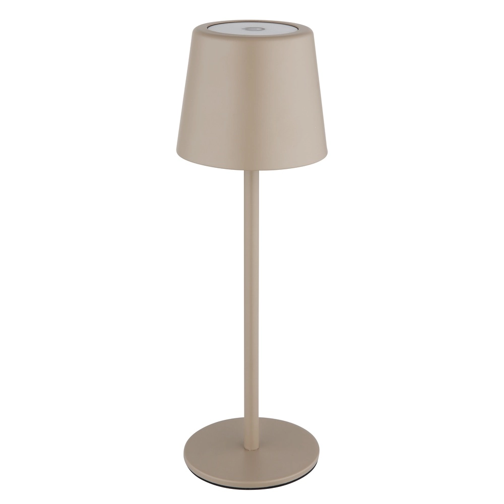 Moderne Tischleuchte Vancouver Sand Braun Wiederaufladbar Globo 9007371525478