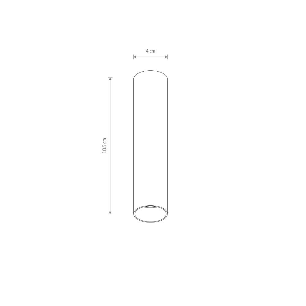 Goldener schmaler Deckenstrahler Fourty S Lyora 5903139108829