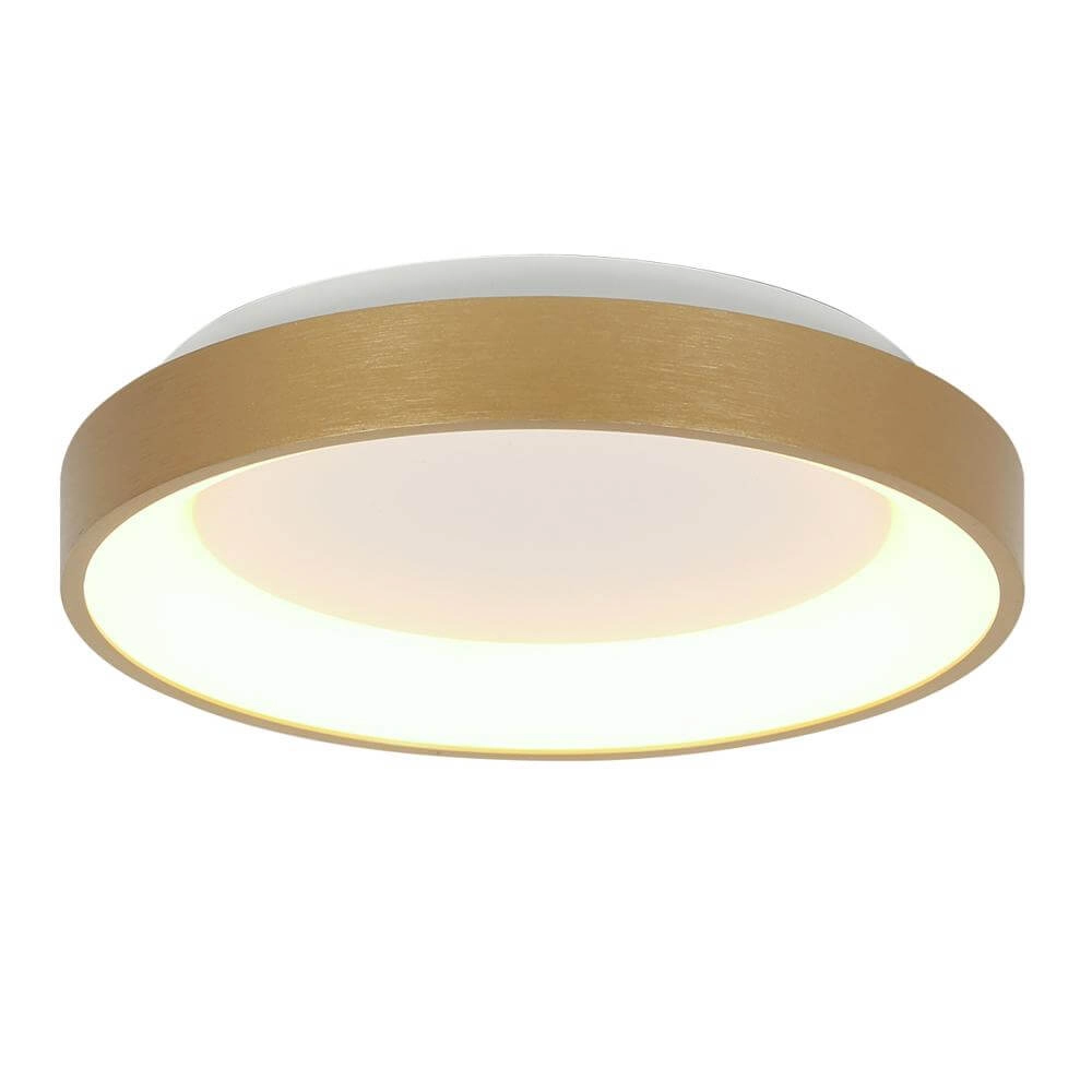 Deckenlampe Ringlede Design gold Ø 38cm
