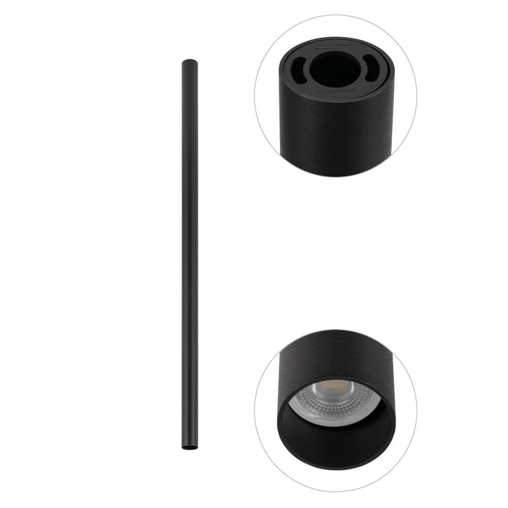 Langer Aufbaustrahler Fourty L 90cm - schwarz Lyora 5903139108232