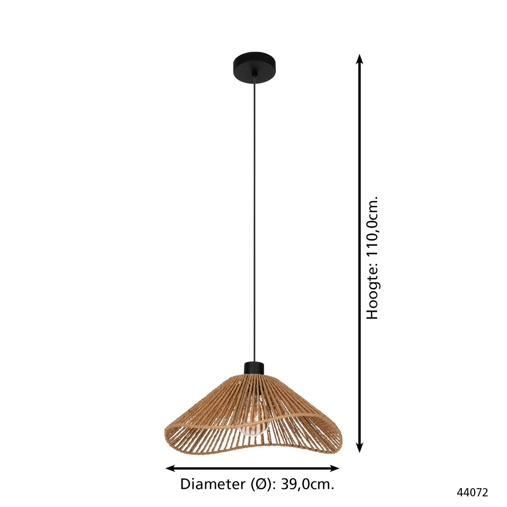 Seilpendellicht Lavister Ø 39cm Eglo 9002759440725