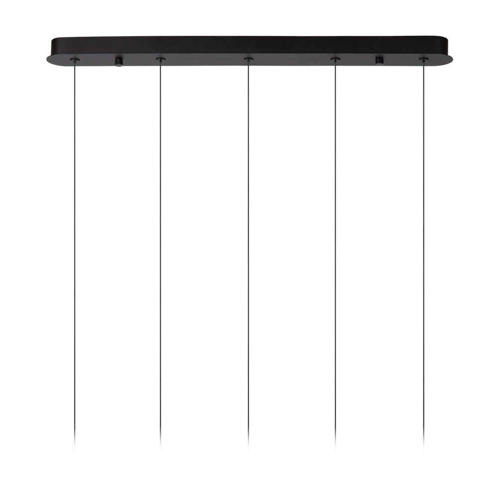 Design-Pendellampe Kligande 5-Licht-Schwarz-Gerade Lucide 5411212134653