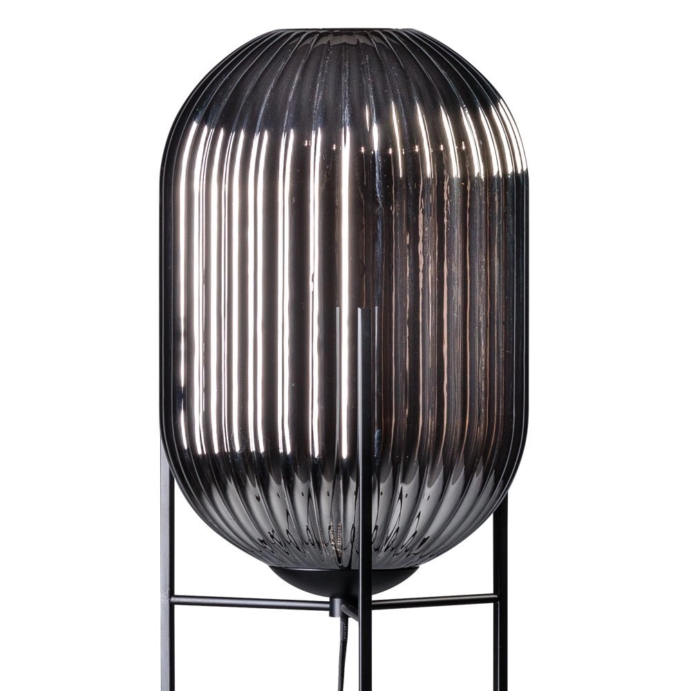 Stehlampe Glamm 136 cm schwarz mit Spiegelglas ETH 8719075189351