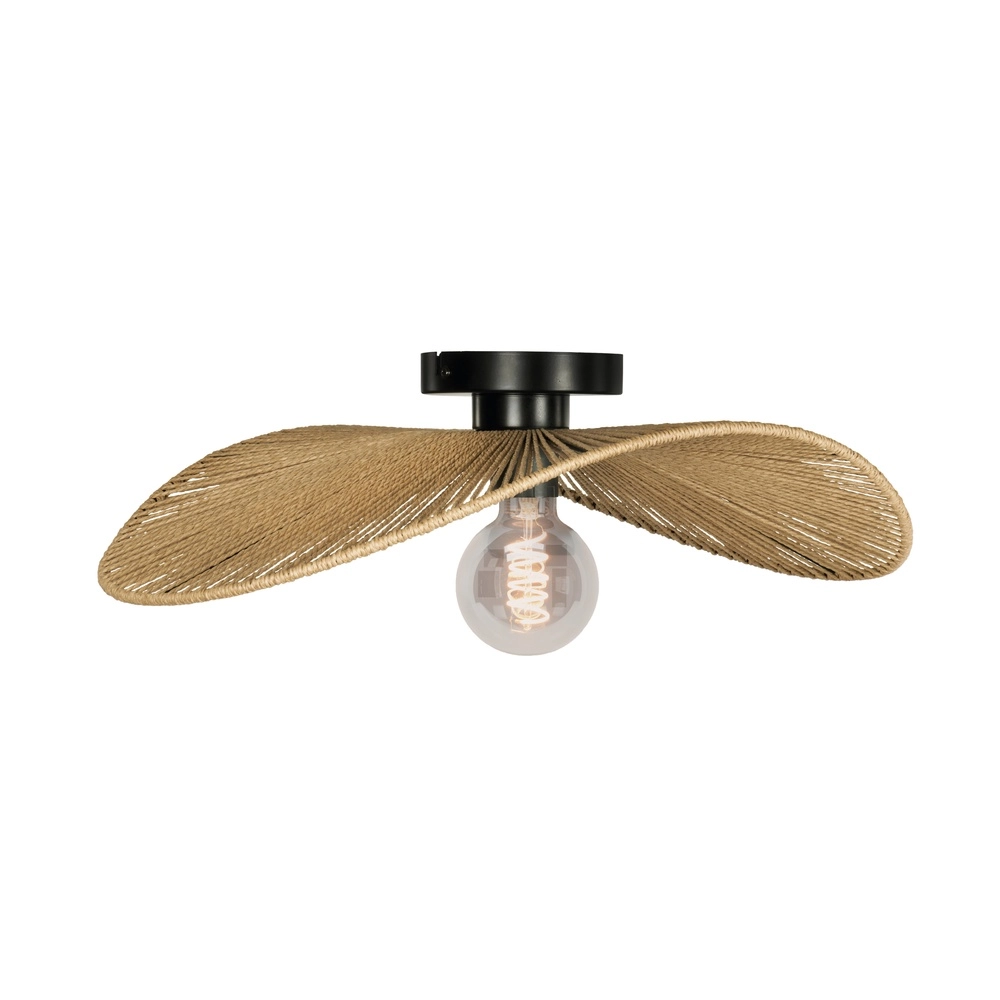 Rattan-Deckenlampe Siruela Schlafzimmer - 56 cm