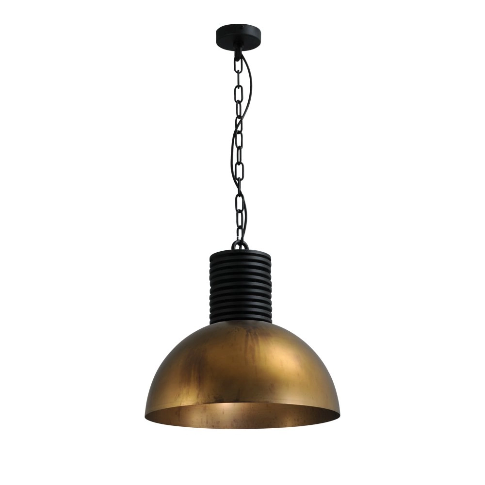Antike Industrielampe Industria Gold 40