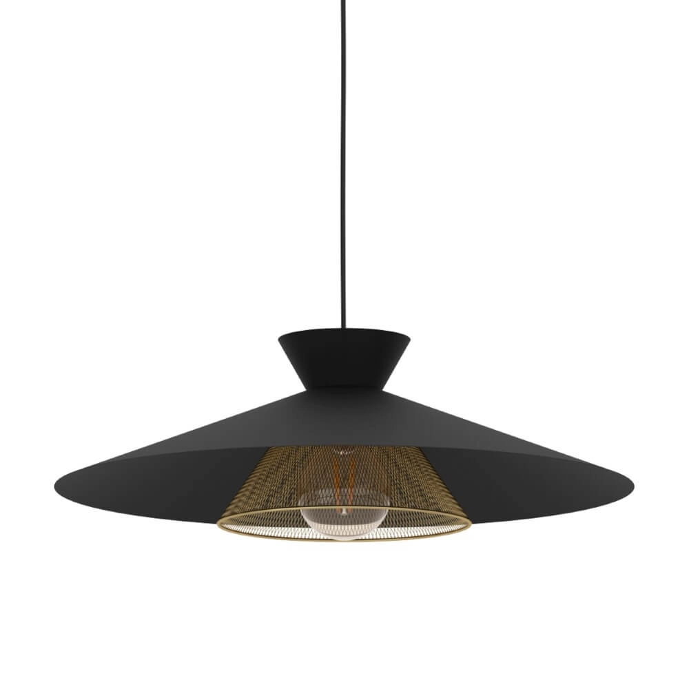 Schwarze Hängelampe Grizedale Ø 50cm Eglo 9002759438852