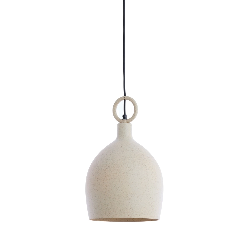 Metall-Pendellampe Rosero Ø 24 cm – sandbraun