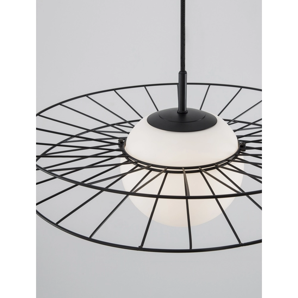 Schwarze Pendelleuchte Ellery Ø 45cm Lyora 5212017435279