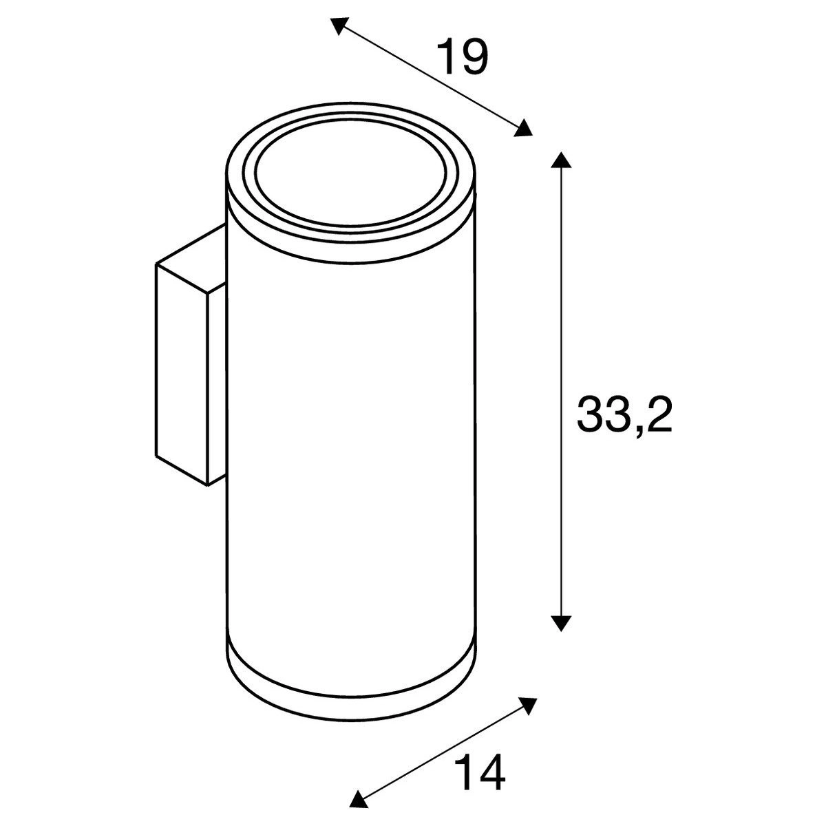 Wandleuchte Enola Round SLV 4024163235983