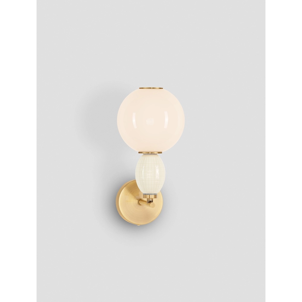 Wandleuchte Obrie Gold mit Weiß Lyora 5212017484215