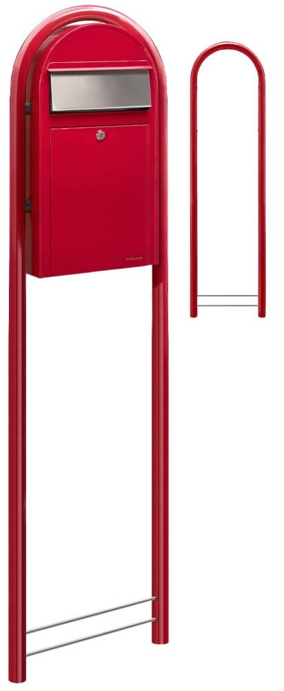 Briefkasten Grande S 3001 i Hellrot Bobi 6417237037220