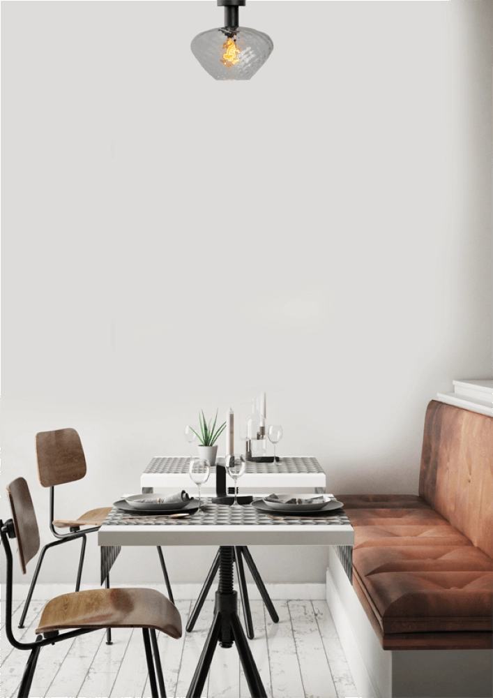 Deckenleuchte - Ø 30cm - Porto mit Blossom-Klarglas Masterlight 8718121271538