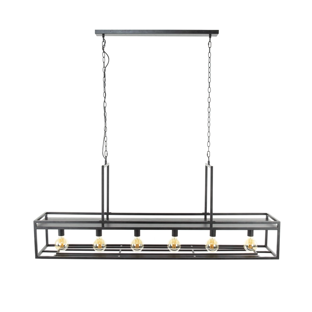Kücheninsel-Pendellicht Decorate 160 cm – Holzkohle Lyora 8716803512542