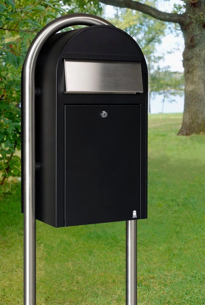 Briefkasten Grande st9005 i Strukturiertes Schwarz Bobi 6417237033277