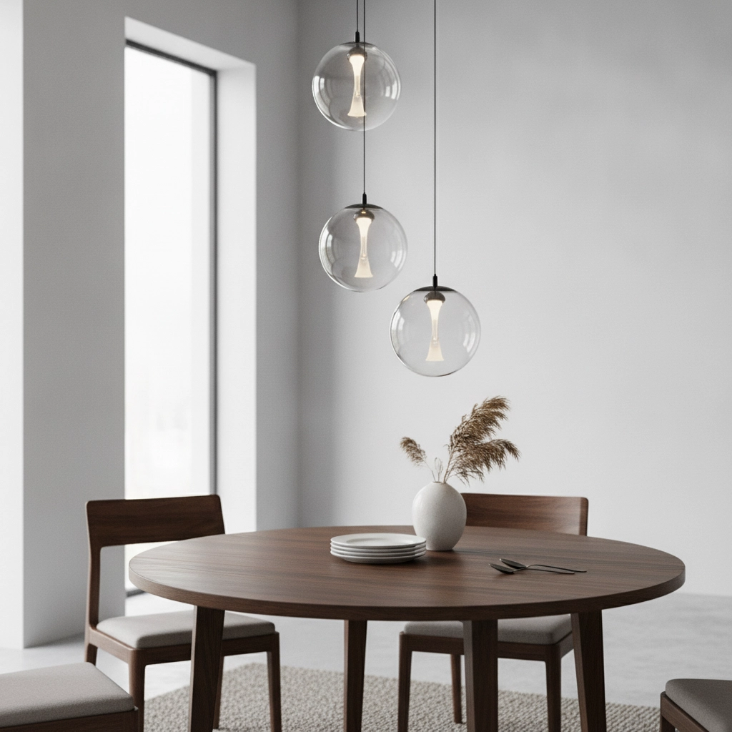 Pendelleuchte Orenda 3-flammiges Rauchglas