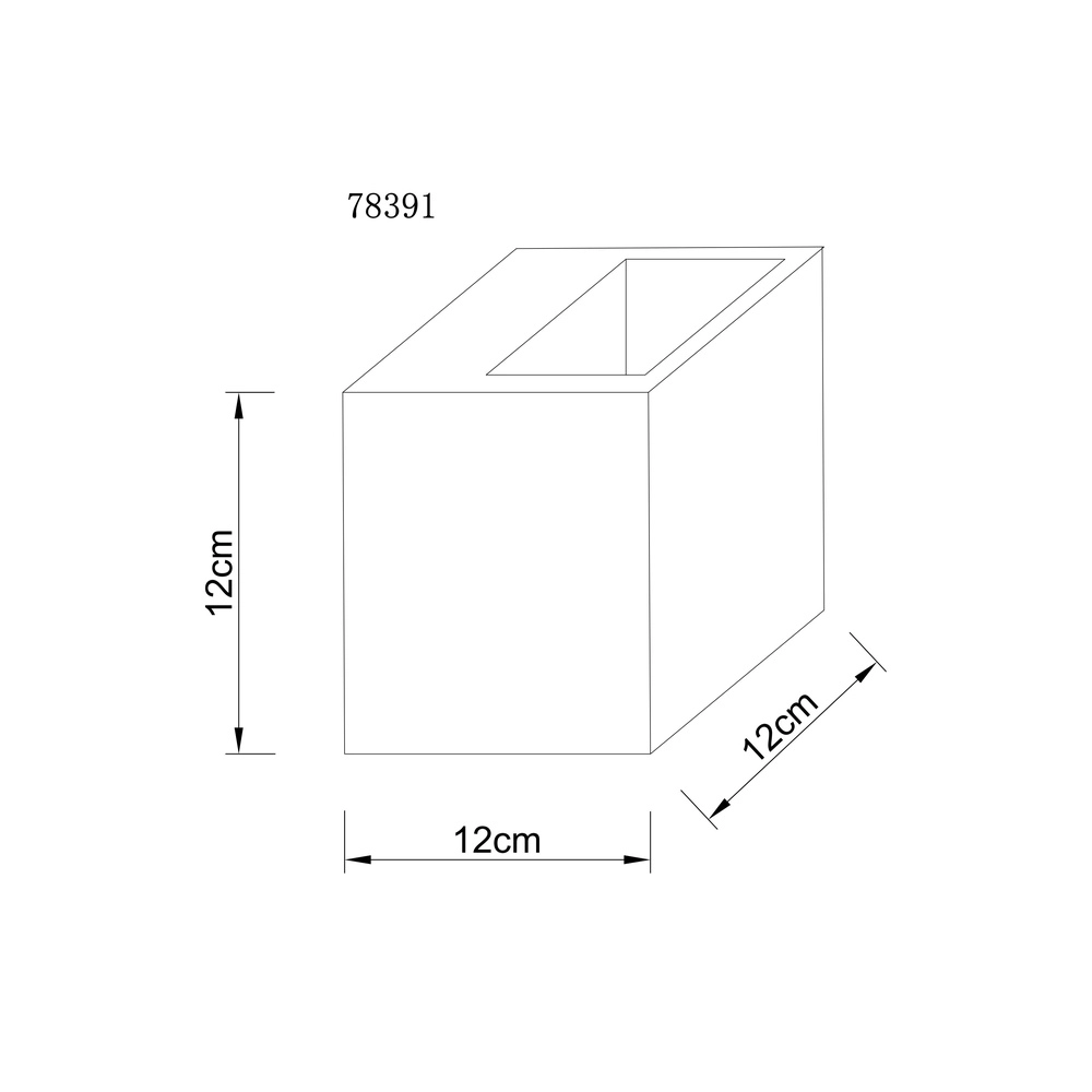 Quadratische Wandlampe Rojas 6W Globo 9007371589678
