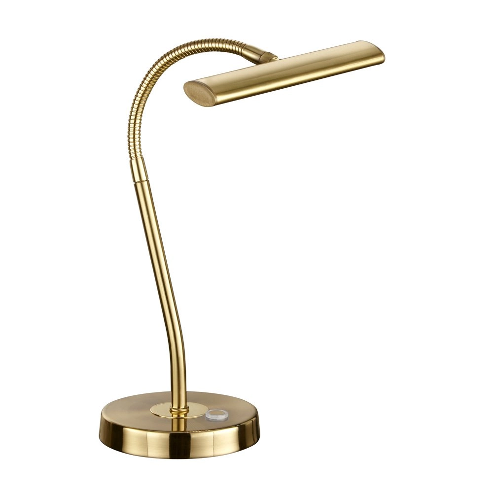 LED-Leselampe Curtis Messingmatte