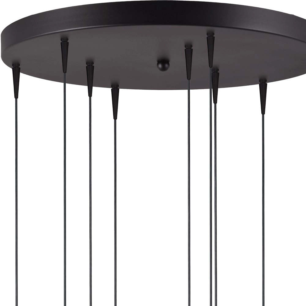 9-Licht Pendellampe Talana schwarz Ø 50cm DTW Masterlight 8718121352329