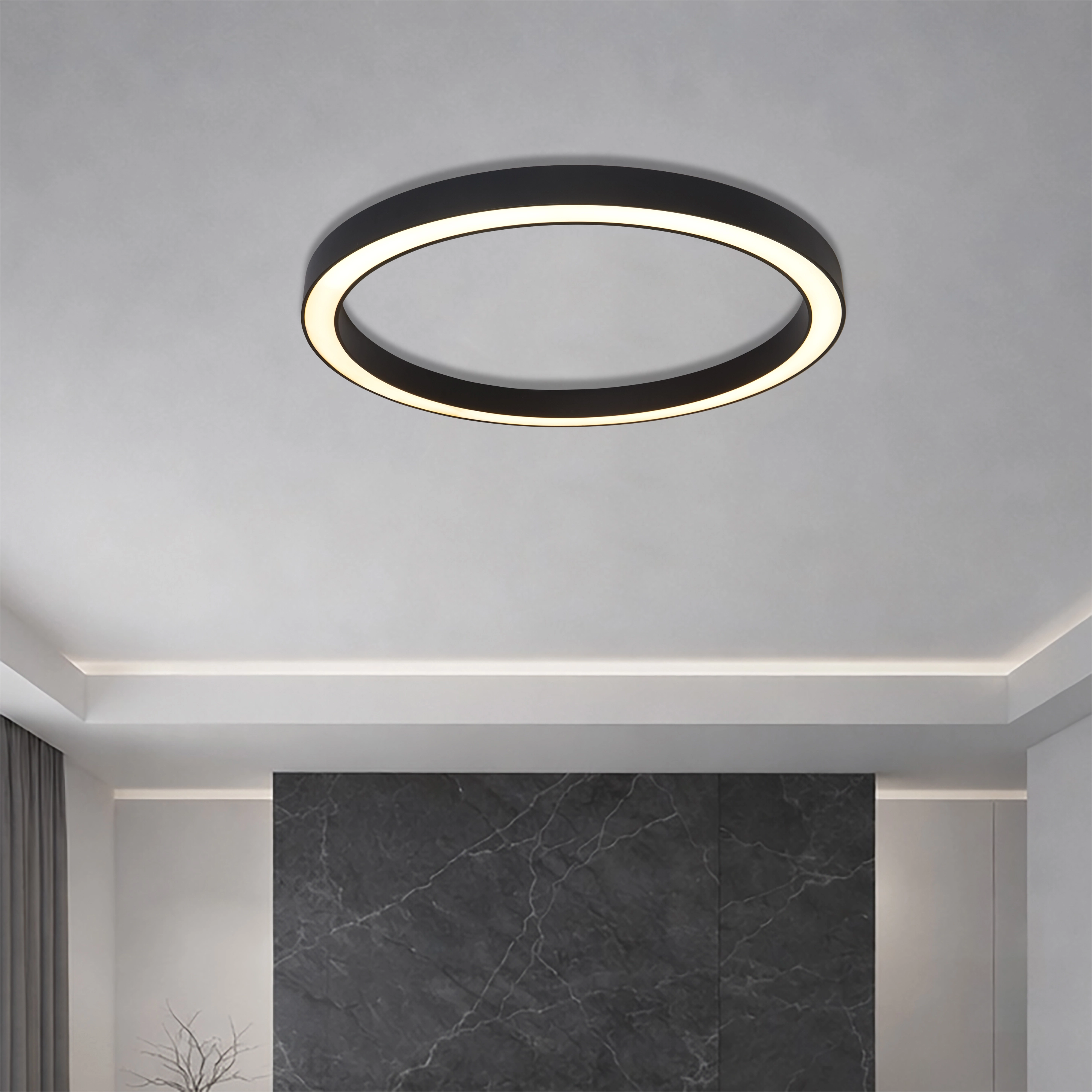 Design-Deckenlampe Hey-lo schwarz Ø 90 cm Lyora 5053423315188