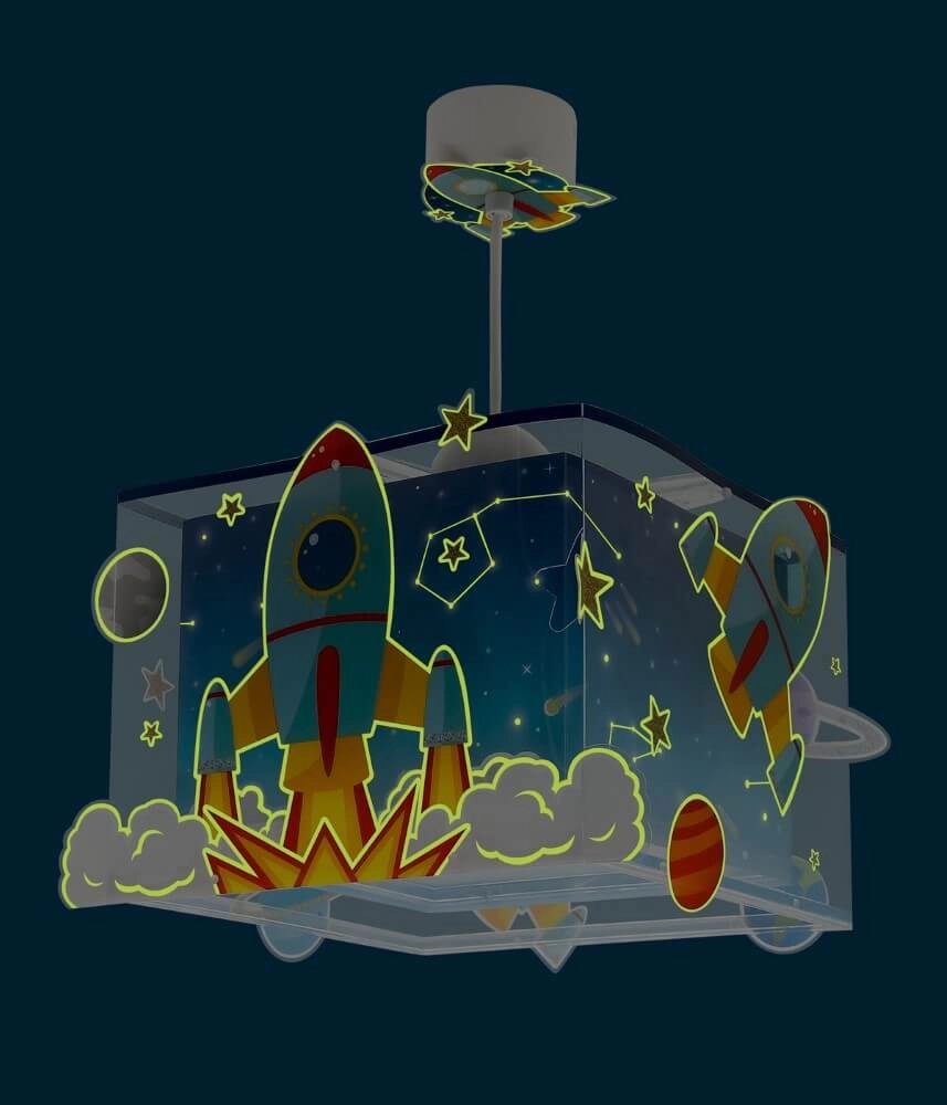 Hängelampe Rocket blau mit weiß Dalber 8420406002897